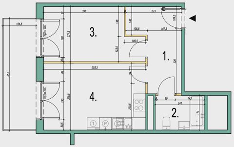 Plan 2 pok. 41m²