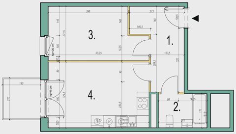Plan 2 pok. 41m²