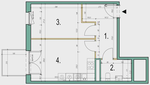 Plan 2 pok. 41m²