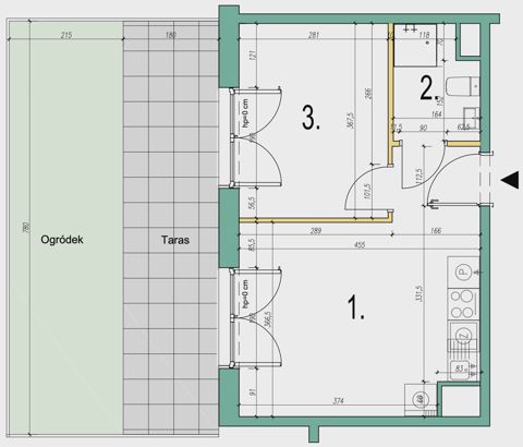 Plan 2 pok. 32m²
