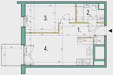 Plan 2 pok. 41m²