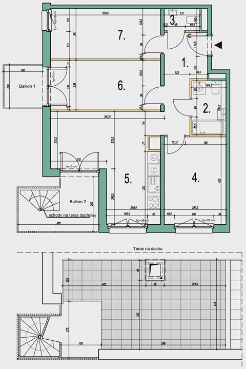 Plan 4 pok. 73m²