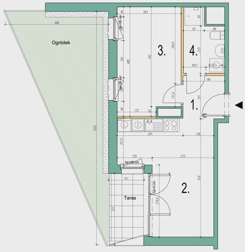 Plan 2 pok. 38m²
