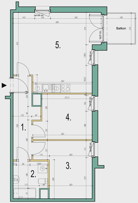 Plan 3 pok. 63m²