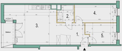 Plan 3 pok. 65m²