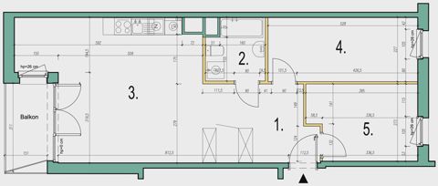 Plan 3 pok. 65m²