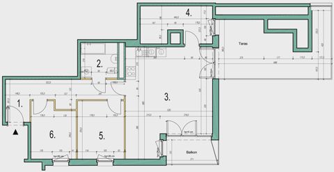 Plan 4 pok. 76m²
