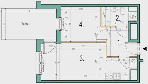 Plan 2 pok. 38m²