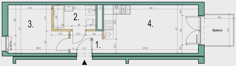 Plan 2 pok. 36m²