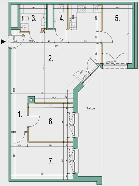 Plan 4 pok. 78m²