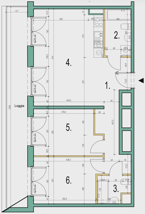 Plan 3 pok. 69m²