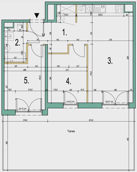 Plan 3 pok. 57m²