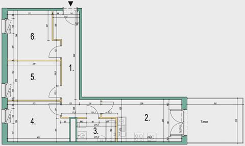Plan 4 pok. 64m²