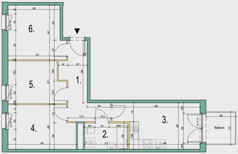 Plan 4 pok. 60m²