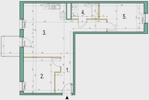 Plan 3 pok. 64m²