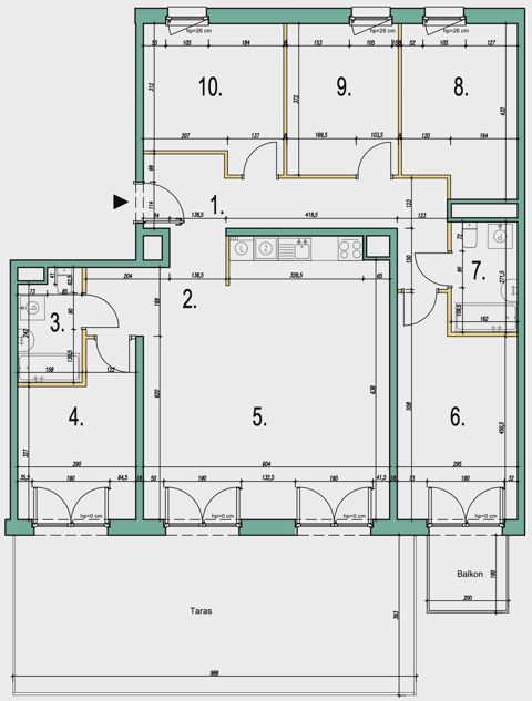 Plan 6 pok. 122m²
