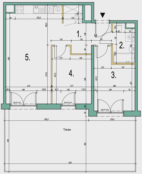 Plan 3 pok. 57m²