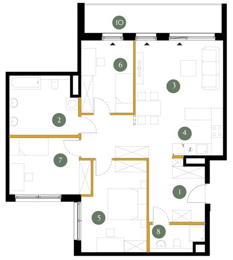 Plan 4 pok. 92m²