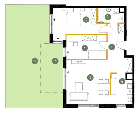 Plan 3 pok. 74m²
