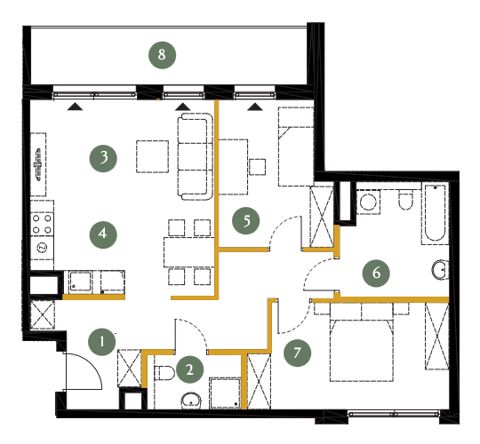 Plan 3 pok. 70m²