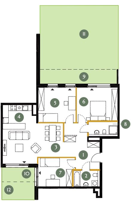 Plan 4 pok. 92m²