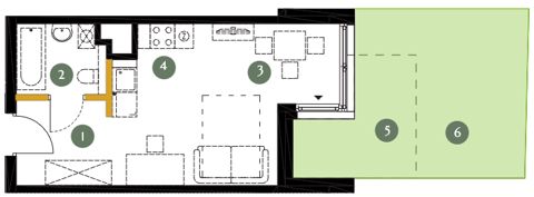 Plan 1 pok. 26m²