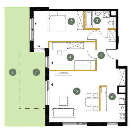 Plan 3 pok. 74m²
