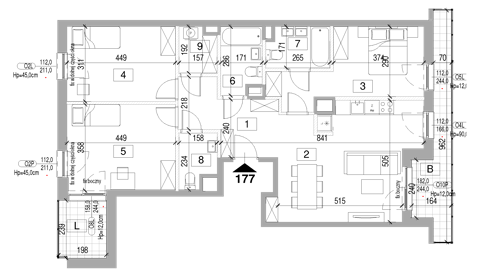 Plan 4 pok. 96m²