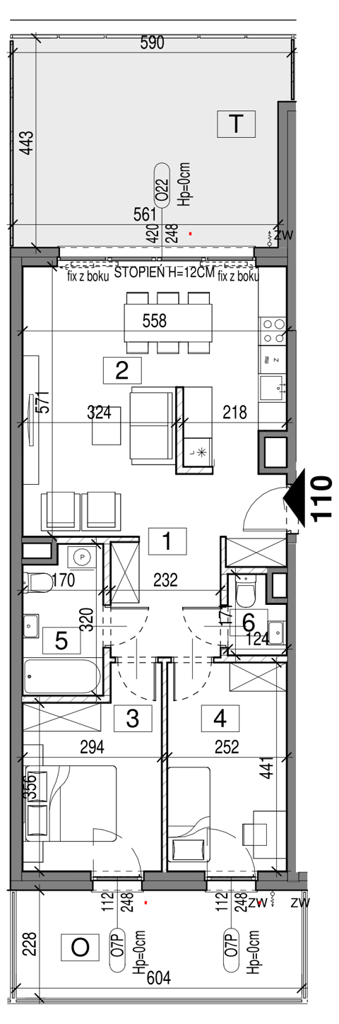 Plan 3 pok. 67m²