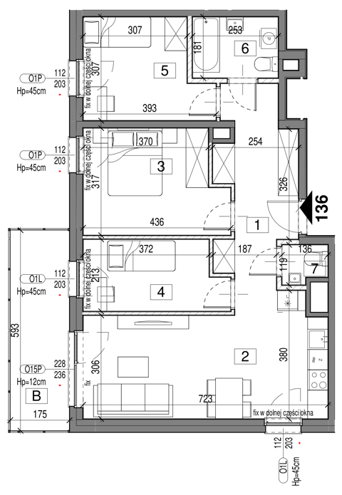 Plan 4 pok. 73m²