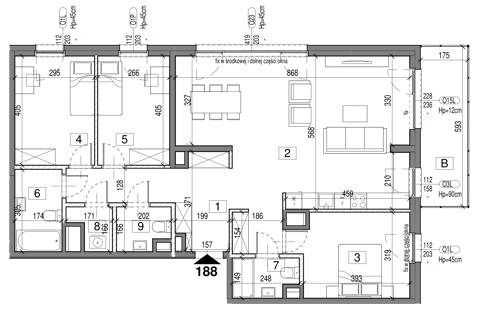 Plan 4 pok. 109m²