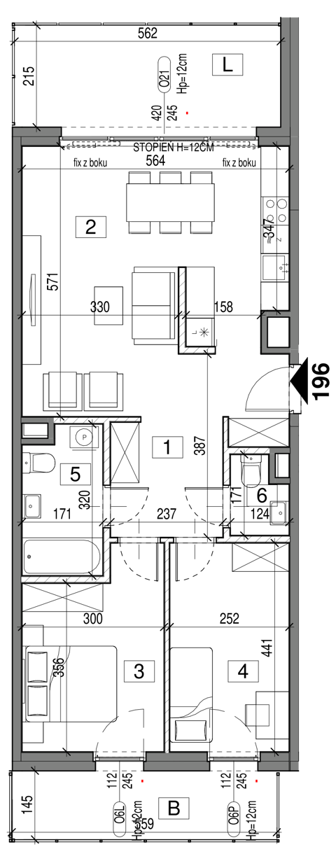 Plan 3 pok. 68m²