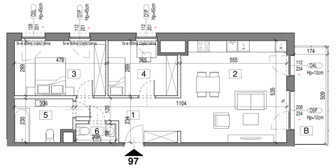 Plan 3 pok. 72m²