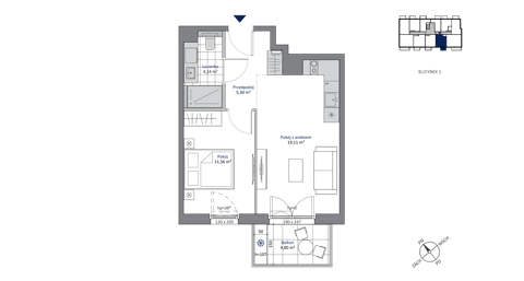 Plan 2 pok. 40m²