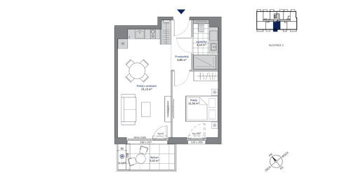 Plan 2 pok. 42m²