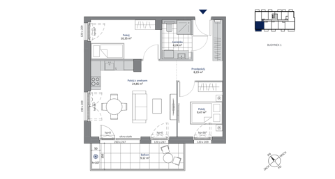 Plan 3 pok. 57m²