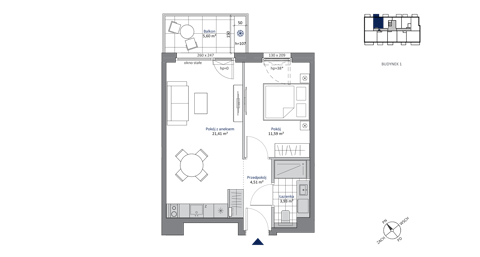 Plan 2 pok. 41m²