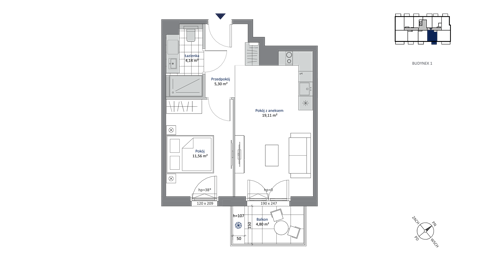 Plan 2 pok. 40m²