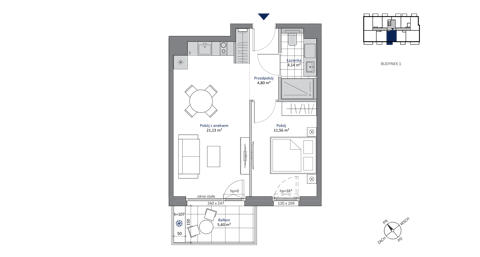 Plan 2 pok. 42m²