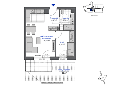 Plan 2 pok. 44m²