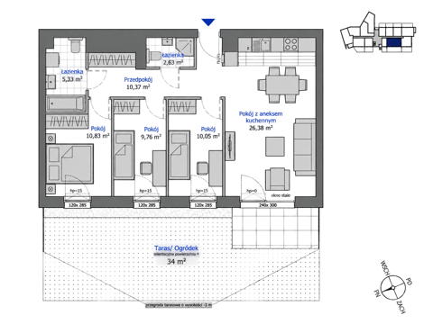Plan 4 pok. 75m²