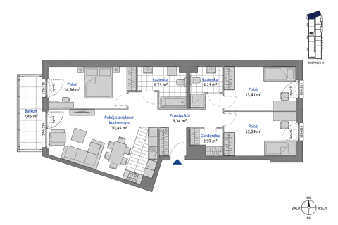 Plan 4 pok. 95m²