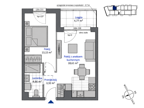 Plan 2 pok. 40m²