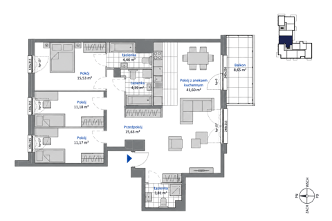 Plan 4 pok. 108m²