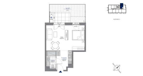 Plan 1 pok. 36m²