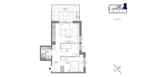 Plan 3 pok. 50m²