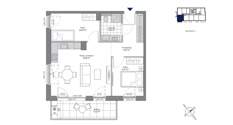 Plan 3 pok. 57m²