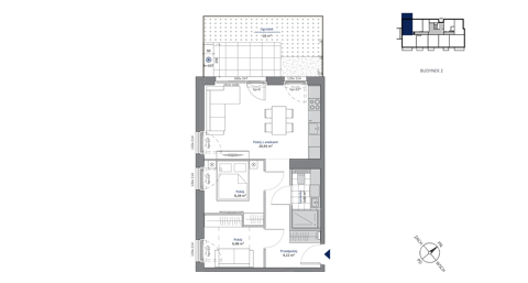 Plan 3 pok. 49m²