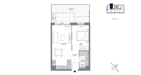 Plan 2 pok. 42m²
