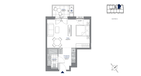 Plan 1 pok. 36m²